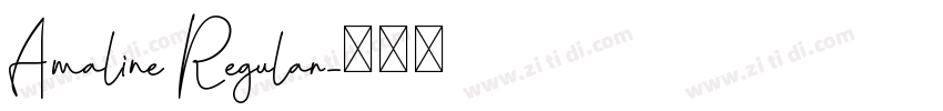 Amaline Regular字体转换